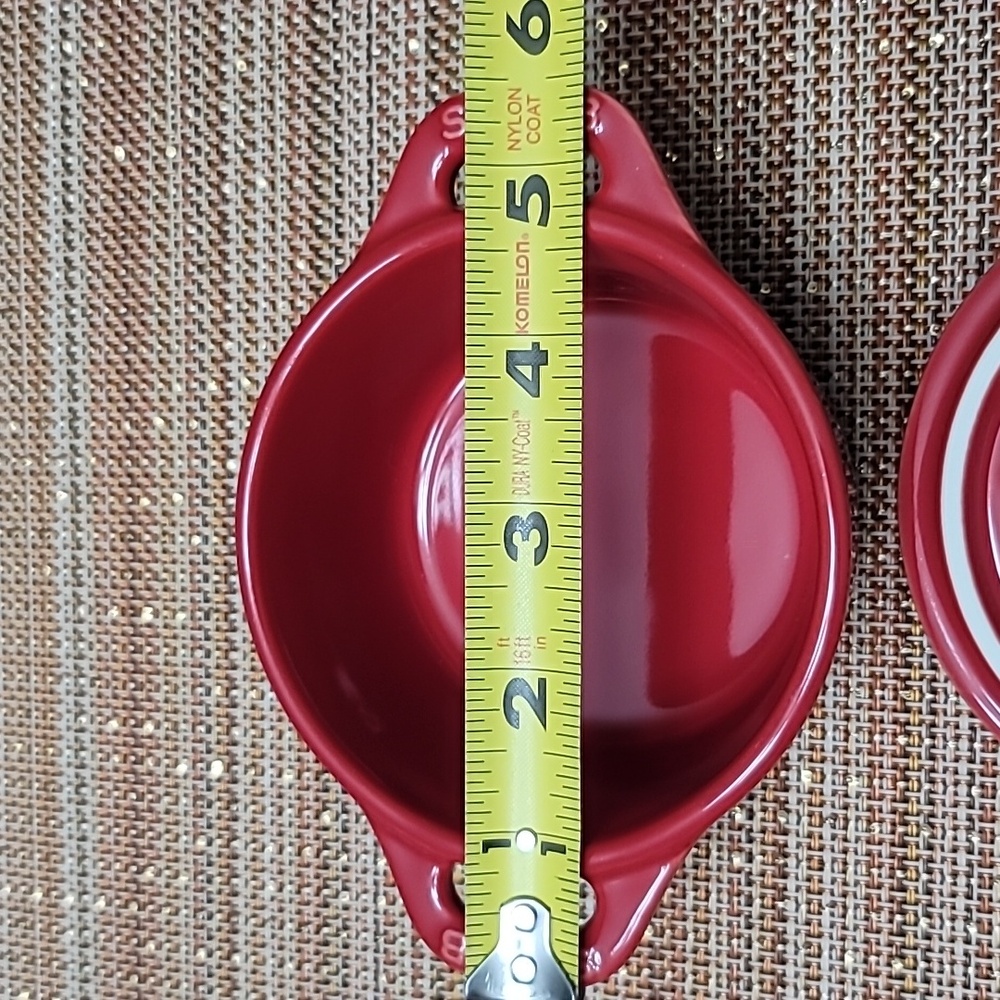STAUB Ceramic Red 10cm Mini Round Cocotte, NWOT - Picture 6 of 8